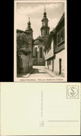 Bad Windsheim Gasse, Strasse A.d. Stadtkirche Kirche St. Kilian 1955 - Autres & Non Classés