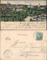 Ansichtskarte Waldenburg (Sachsen) Park Und Stadt - Künstlerkarte 1901 - Waldenburg (Sachsen)