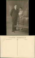Foto  Atelierfoto Ehepaar Mode Zeitgeschichte Kleidung 1913 Foto - Personnages