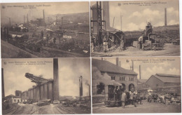 Usines Metallurgiques Du Hainaut - Couillet ( Belgique )  Stahlwerk - Lot De 24 Cartes Postales - Charleroi