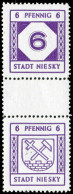 Deutsche Lokalausg. Niesky, 1945, SZ 6, Postfrisch - Other & Unclassified