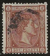 Espagne      .  Y&T   .   158  (2 Scans)    .    1875     .     O   .     Oblitéré - Used Stamps