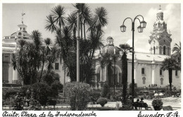 Ecuador, QUITO, Plaza De La Independencia (1940s) Stein RPPC Postcard - Ecuador