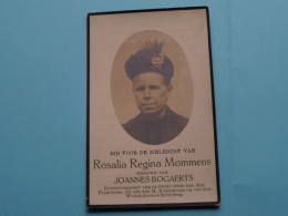 DP Rosalia Regina MOMMENS ( Joannes Bogaerts ) Tremeloo 6 Sept 1850 - Rijmenam 18 Nov 1929 ( Zie / Voir Scans ) ! - Obituary Notices