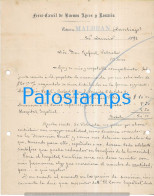 230203 ARGENTINA BUENOS AIRES CARTA FERROCARRIL A ROSARIO ESTACION MALBRAN  AÑO 1891 NO POSTAL POSTCARD - Other & Unclassified