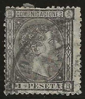 Espagne      .  Y&T   .   160  (2 Scans)    .    1875     .     O   .     Oblitéré - Usados