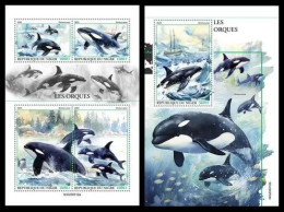 Niger 2023 Orcas. (312) OFFICIAL ISSUE - Dolphins