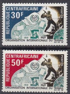 ZENTRALAFRIKANISCHE REPUBLIK  193-194, Postfrisch **, 50 Jahre Internationale Arbeitsorganisation (ILO), 1969 - Centrafricaine (République)