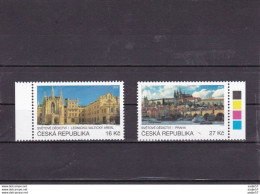 2016 Czech Rep. - Prague Unesco Heritage - JI With UN Posts - MI 898/899 MNH ** - Trains