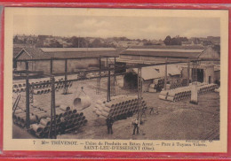 Carte Postale 60. Saint-Leu-D'Esserent Usine De Béton Armé Mme. Thévenot  Parc à Tuyaux  Très Beau Plan - Autres & Non Classés