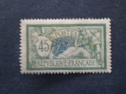 FRANCIA 1906 MERSON 45 CENT VERT MHL - Unused Stamps