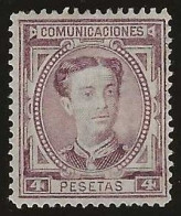 Espagne      .  Y&T   .   170  (2 Scans)   .    1876      .     (*)   .     Neuf Sans Gomme - Unused Stamps