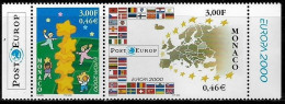 Monaco - Mint Stamps - 2000 EUROPA Stamps - Tower Of 6 Stars - 2000