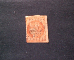 STAMPS FRANCIA 1849 CERES 40 CENT ORANGE FONCE YVERT N 5 B OBLITERE 1769 Le Havre - 1849-1850 Ceres