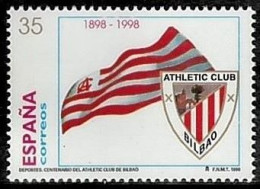 Spain - Mint Stamp - 1998 The 100th Anniversary Of The Athletic Club Bilbao - Equipos Famosos