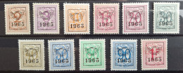 PRE758-768 (1965)  **/mnh - Typos 1951-80 (Ziffer Auf Löwe)