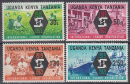 KENYA, UGANDA, TANSANIA  185-188, Postfrisch **, 50 Jahre Internationale Arbeitsorganisation (ILO), 1969 - Kenya, Oeganda & Tanzania