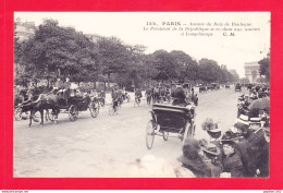 F-75-Paris-994A60  Avenue Du Bois De Boulogne, Le Président Se Rend Aux Courses à Longchamps, Cpa BE - District 16