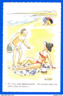 Illust-323P34 R. MARQUO, S'il Vous Plait Mademoiselle, N'y Aurait Il Pas Une Petite Place, La Plage, BE - Otros & Sin Clasificación