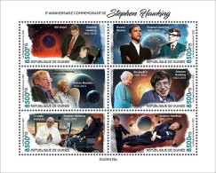 Guinea 2023 5th Memorial Anniversary Stephen Hawking. Elizabeth II. (419a) OFFICIAL ISSUE - Royalties, Royals