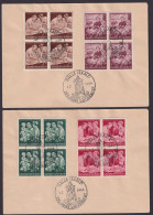 Halle Saale Sachsen Anhalt Deutsches Reich 869-872 Viererblock SST 250 Jahre - Covers & Documents