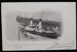 62 - BOULOGNE SUR MER - La Malle Dans Les Jetées - Bateau - Boulogne Sur Mer