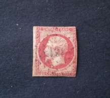 STAMPS FRANCIA 1862 NAPOLEONE III 80 CENT ROSE N. 17 B (YVERT) OBLITERE 1816 Huningue - 1862 Napoléon III