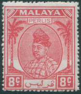 Malaysia Perlis 1951 SG13 8c Red Raja Syed Putra MLH - Perlis