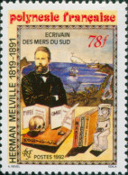 French Polynesia 1992 Sc#602,SG652 78f Herman Melville Novelist MNH - Sonstige & Ohne Zuordnung