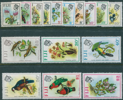 Fiji 1971 SG435-450 Birds And Flowers Set MNH - Fidji (1970-...)