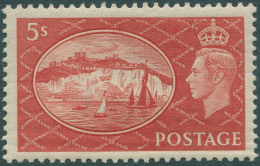 Great Britain 1951 SG510 5/- Red White Cliffs Of Dover KGVI MH - Non Classificati