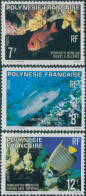 French Polynesia 1980 Sc#327-329,SG317-319 Fish Set MNH - Sonstige & Ohne Zuordnung