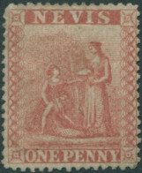 Nevis 1862 SG15 1d Red Medicinal Spring FU - St.Kitts And Nevis ( 1983-...)