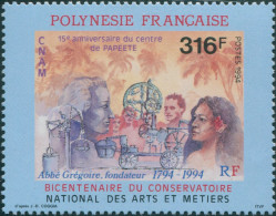 French Polynesia 1994 Sc#640,SG700 316f Father Gregoire And Polynesians MNH - Autres & Non Classés