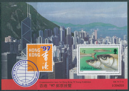 Falkland Islands 1997 SG779 Hong Kong Stamp Exhibition Smelt MS MNH - Falkland Islands