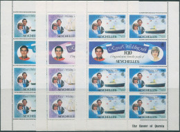 Seychelles 1981 SG505-510 Royal Wedding Sheets Set MNH - Seychelles (1976-...)