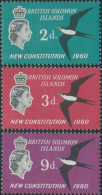 Solomon Islands 1961 SG97-99 New Constitution Set MLH - Salomoninseln (Salomonen 1978-...)