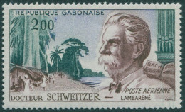 Gabon 1960 SG164 200f Schweitzer MNH - Gabon (1960-...)