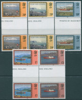 Falkland Islands 1978 SG341B-345B Mail Ships With Date (5) Gutter Pairs MNH - Falkland