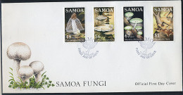 Samoa  N° 580 à 583 S/env. 1er Jour - Champignons (6 P.24) - Funghi