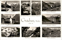 Grächen, Wallis - 9 Bilder (7654) * 5. 8. 1960 - Grächen