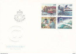 Norwegen 1996 Mi 1222-25 FDC Postwesen - FDC