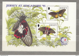 JERSEY 1995 Insects Butterfly Mi Bl 11 MNH (**) #Fauna1037 - Schmetterlinge