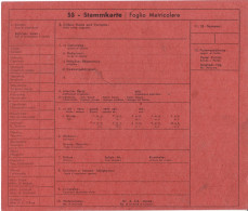 WW2 WAFFEN SS BRIGATA D'ASSALTO SS ITALIANE - STURMBRIGADE - STAMMKARTE FOGLIO MATRICOLARE IN BIANCO - 1939-45