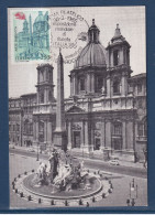 Italie - Carte Maximum - Roma - Piazza Novona - 1985 - Maximumkaarten