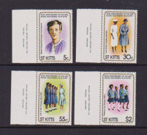 SAINT KITTS    1981   50th  Anniv  Of  Girl  Guides    Set  Of  4    MNH - Autres & Non Classés