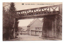 Carte Postale Ancienne - Non Circulé - Dép. 19 - LA CELLE - Pont Métallique, Hôtel - Autres & Non Classés