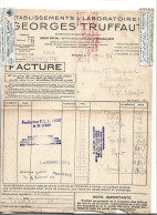 7 Factures 1948-51 / 78 VERSAILLES / 75001 PARIS / 77 Ferme De La Fôret NEMOURS / Semences Graines TRUFFAUT - Agriculture