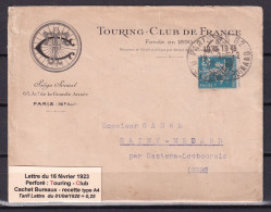 D 819 / N° 140 PERFORE SUR LETTRE - 1877-1920: Période Semi Moderne