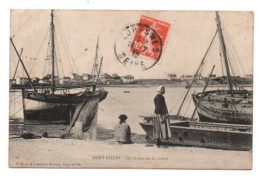 Carte Postale Ancienne - Circulé - Dép. 85 - SAINT GILLES - Les Chalet Sur La Rivière - Saint Gilles Croix De Vie